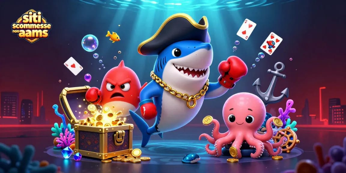 Scommetti sui migliori siti scommesse non AAMS con il nostro avvincente sfondo e personaggi animati!