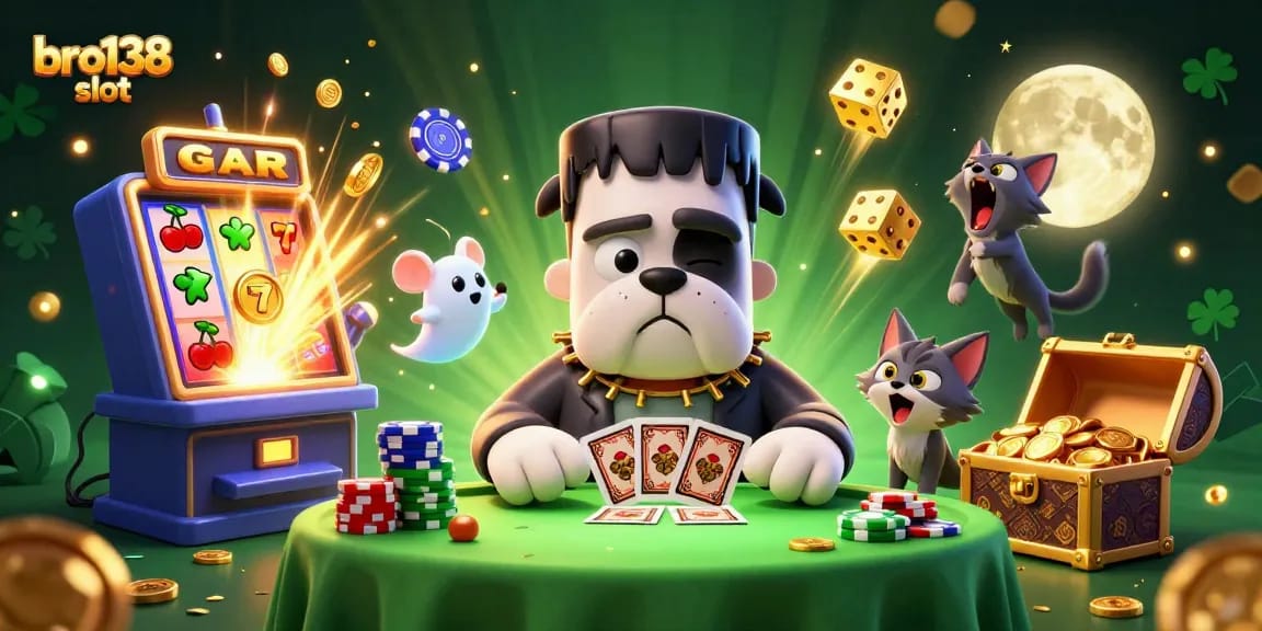 Engage with bro138 slot as a magical 3D scene bursts with casino excitement and vibrant jackpot elements.