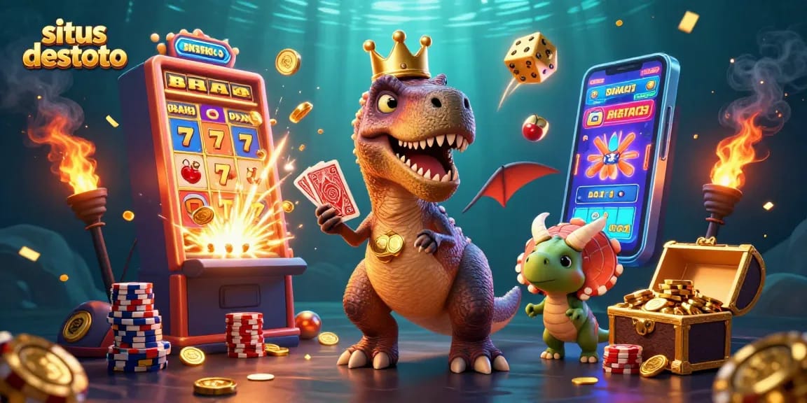 Experience the thrilling world of situs destoto with charming characters and vibrant casino elements.