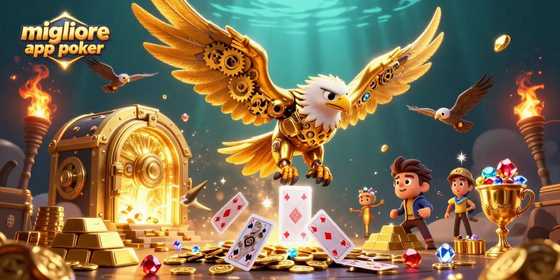 Giocare con la migliore app poker diventa un'esperienza avvincente con il nostro design luminoso.