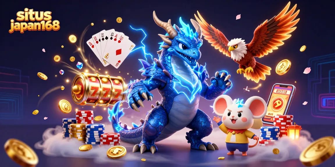 Experience thrilling action at situs japan168 with vibrant casino characters and sparkling game elements.