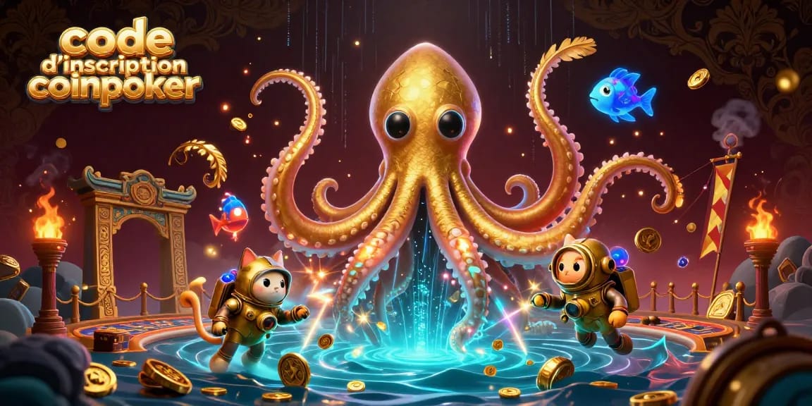 Profitez de l'expérience de jeu avec le code d'inscription coinpoker dans un univers animé vibrant de jeux de casino.