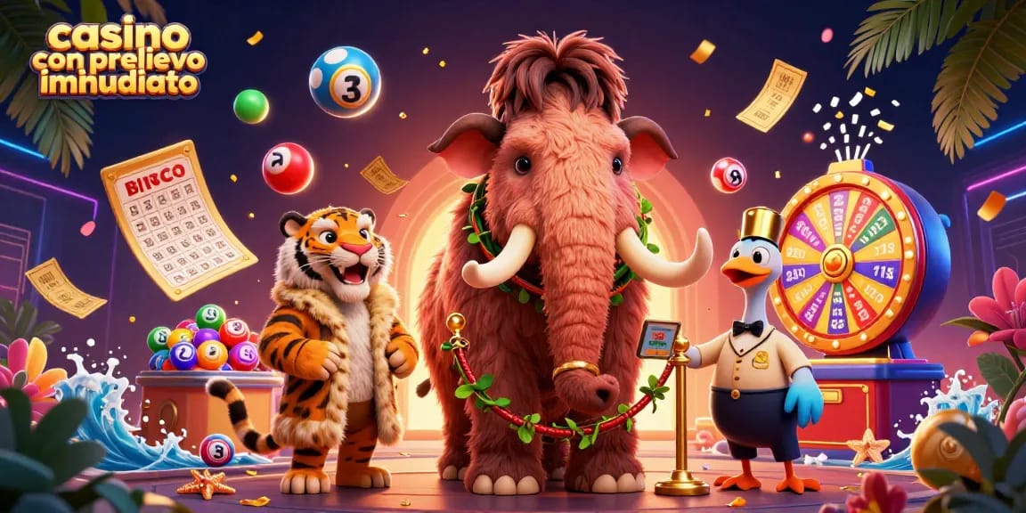 Immagine di un mammut da casinò con prelievo immediato che controlla gli ID davanti all'ingresso, insieme ad un ospite VIP.