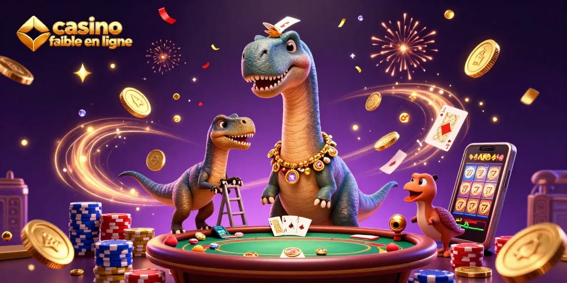 Jouez au casino fiable en ligne avec des personnages 3D amusants dans une scène captivante.