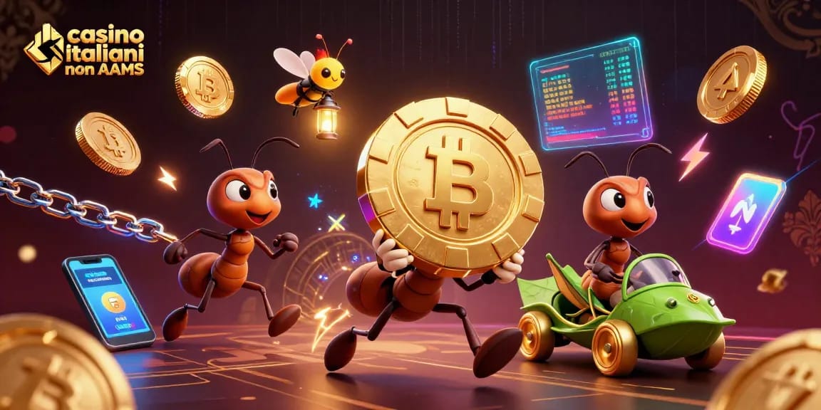 Giocatori innovativi nei casino italiani non AAMS sfuggono con fiches d'oro e criptovalute.