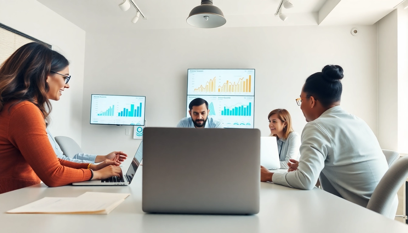 Analyse der Strategien bei https://alvionz.de/ mit einem dynamischen Team in einem modernen Büro.