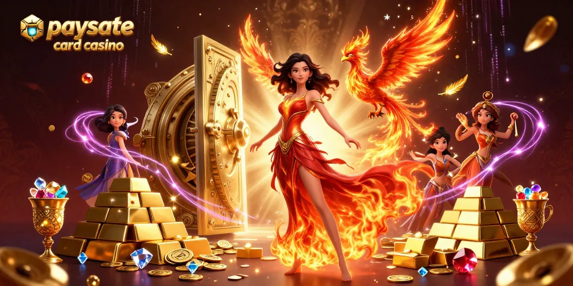 Das Paysafe Card Casino bietet aufregendes Gameplay mit atemberaubenden visuellen Darstellungen eines feurigen Phönix und eines gesicherten Tresors.