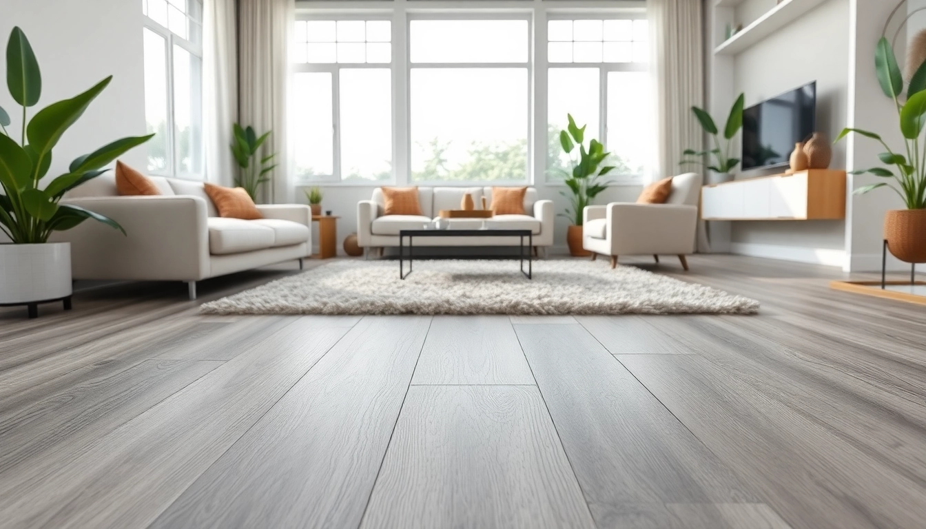 Explore waterproof lvp flooring enhancing the elegance of a modern living room space.