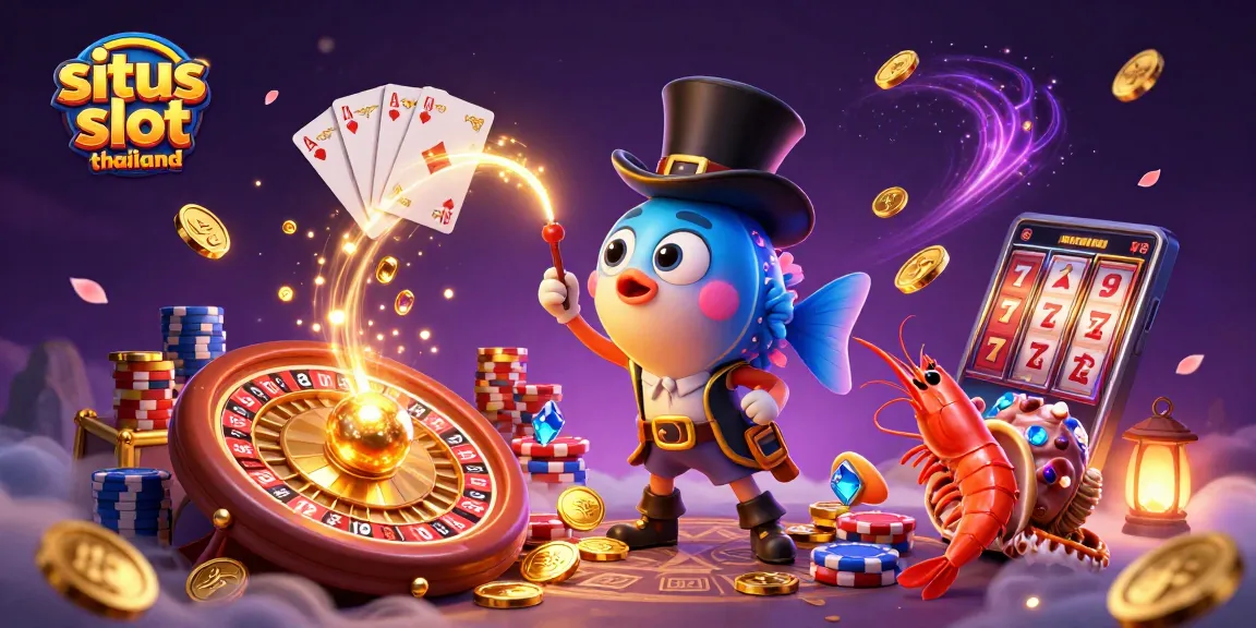 Spark winning strategies on situs slot thailand with our vibrant anglerfish illustration attracting golden coins.