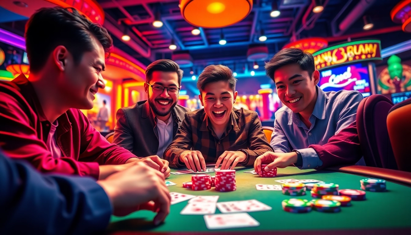 Engaging players focused on yono rummy with vibrant game elements and lively atmosphere.