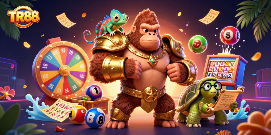 Experience dynamic gameplay with TR88's vibrant characters and thrilling lottery elements.