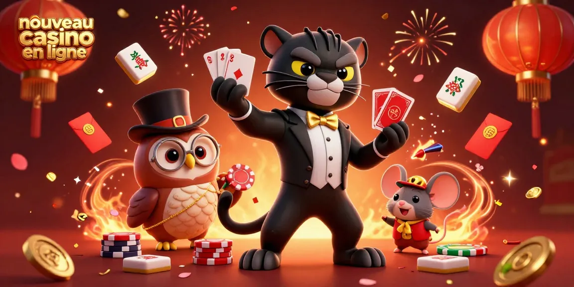 Découvrez le nouveau casino en ligne animé par une panthère élégante, un hibou stylé et une souris chanceuse.
