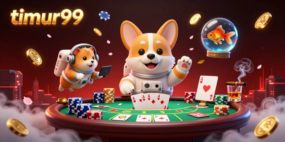 Experience thrilling gaming action with timur99 in a vibrant space casino scene.