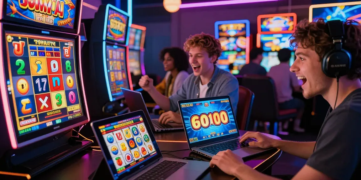 Players enjoying exciting slot games in a lively online casino environment.