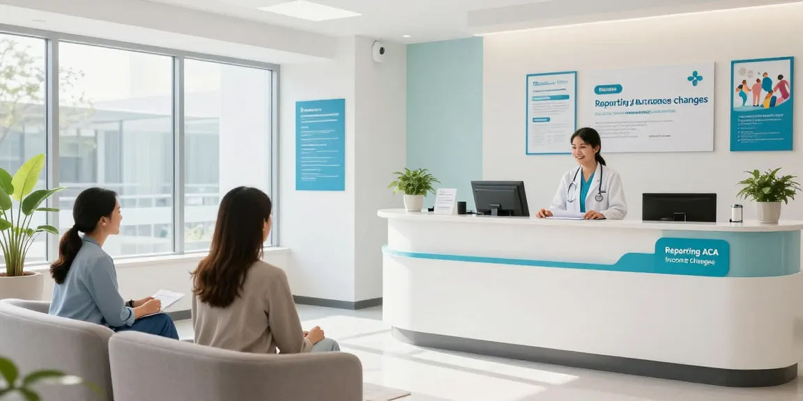 Reporting ACA income changes in a modern health clinic with compassionate patient care and expert advisors.