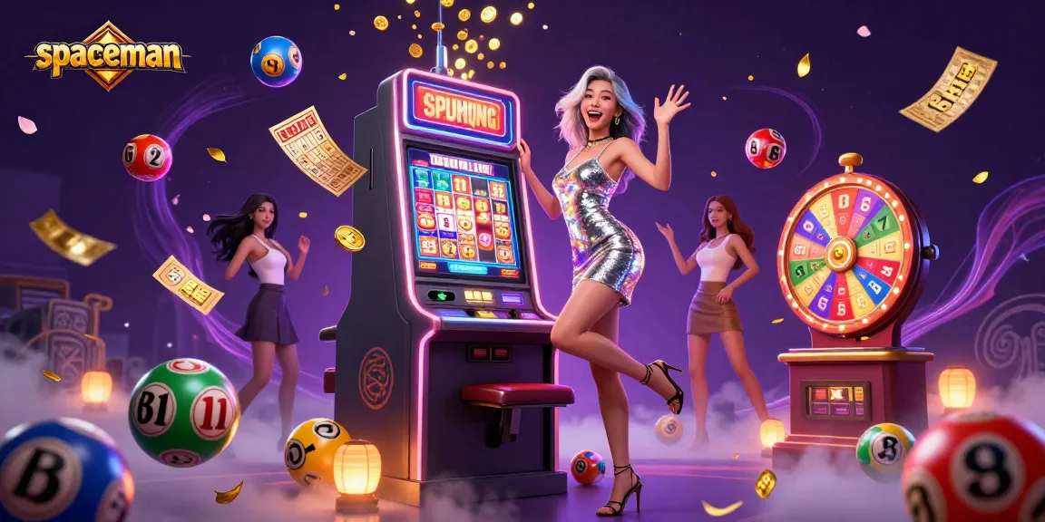 Win big with spaceman slots in a vibrant casino scene filled with excitement.