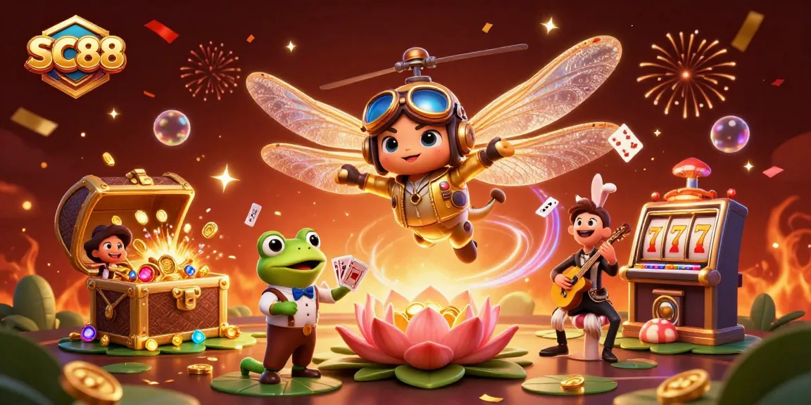 Experience the thrilling SC88 casino atmosphere with a vibrant scene of gambling excitement.
