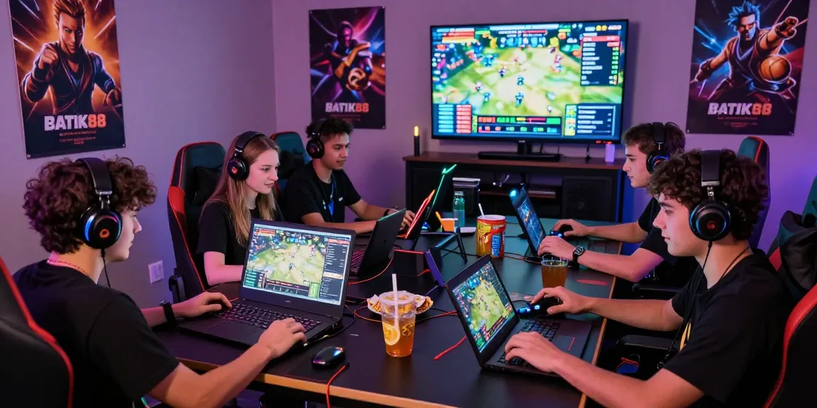 Pengalaman bermain game online di BATIK88 dengan gamer beragam menggunakan perangkat modern.