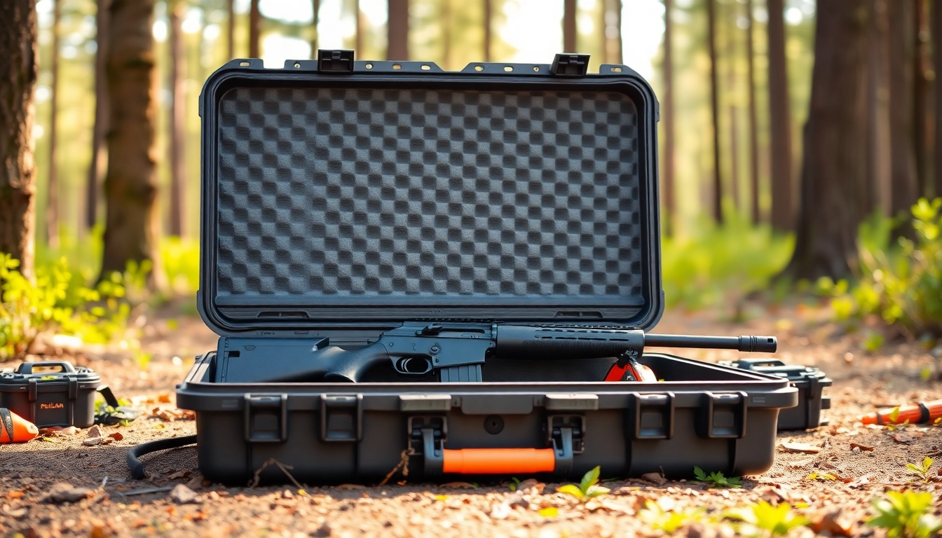 Shop the durable pelican gun case for sale featuring a rugged design and secure rifle storage.