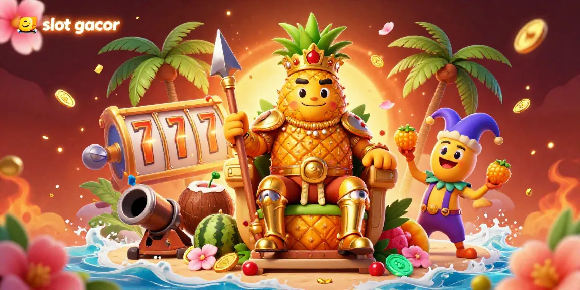 Experience the excitement of slot gacor with our vibrant casino illustration featuring jackpot reels and lively characters.