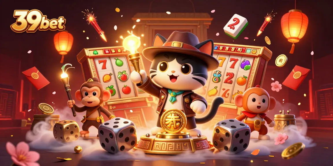 Engage in thrilling gaming adventures with 39bet's captivating casino assets and vibrant scenes.