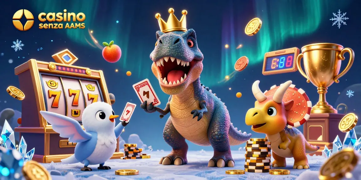 Giocatori di casino senza AAMS che si divertono con jackpot e slot colorate, sfida emozionante!