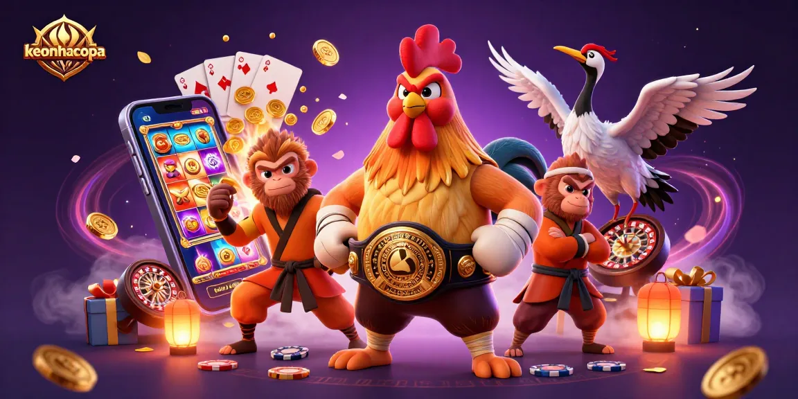 Experience the thrill of gaming with keonhacaicopa through vibrant characters and exciting casino elements.
