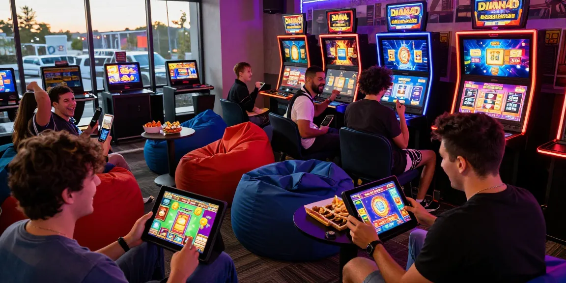 Pengalaman bermain slot di DIANA4D dengan suasana santai dan ceria, pemain menikmati berbagai pilihan game.