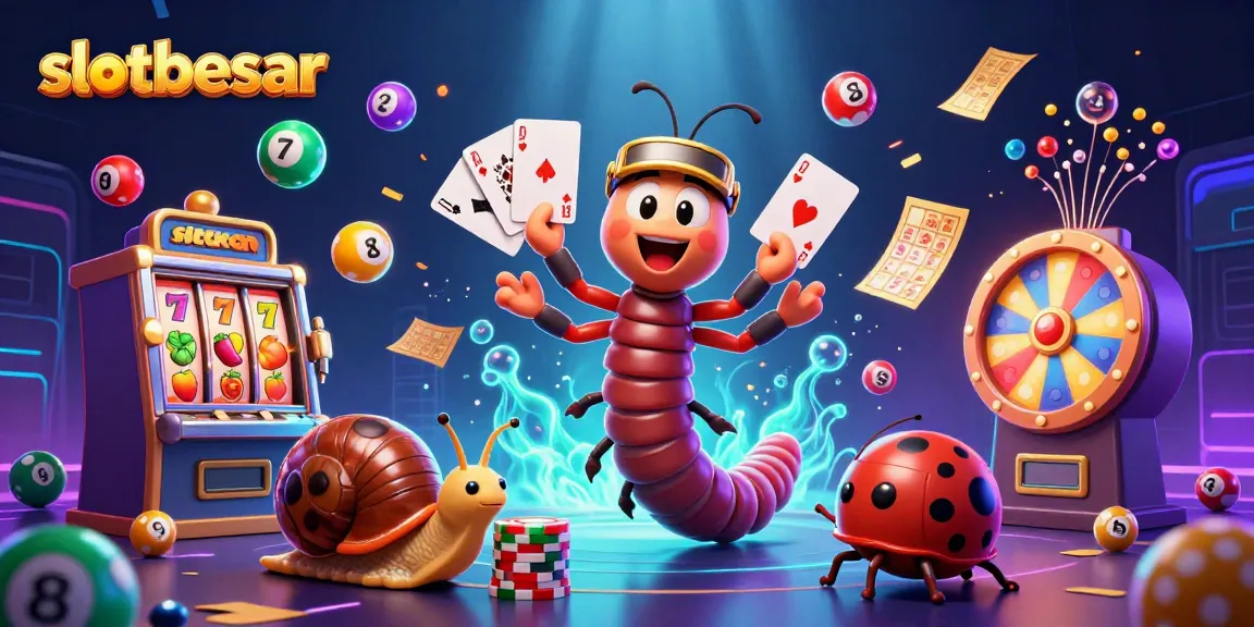 Experience thrilling wins at slotbesar with a vibrant online casino scene featuring dynamic slot machines and engaging characters.